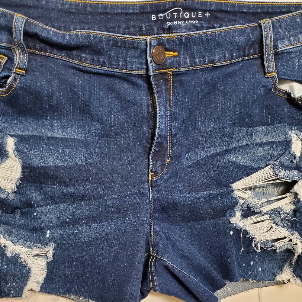 Boutique skinny crop shorts